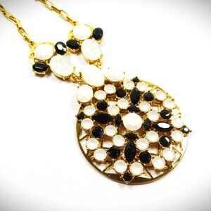 KATE SPADE Gold Plated Mulitcolor Resin & Crystal Pendant & Chain Necklace